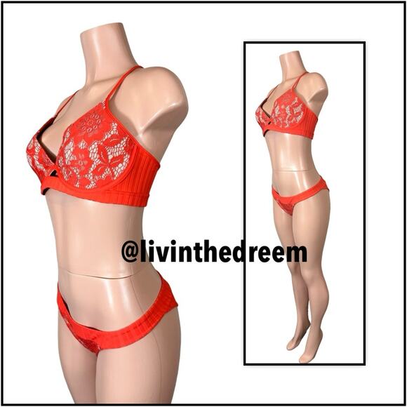 Luli Fama Corazon de Seda XL Reversible Bustier & Bottom XL $190 - Picture 5 of 15